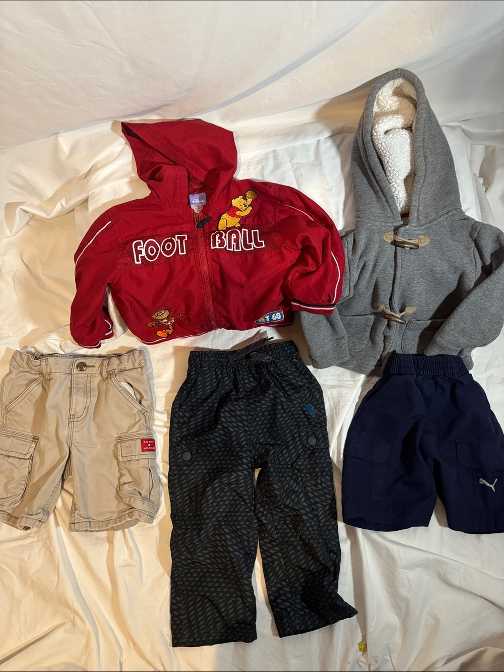 Red 'Football' Hooded Jacket for Kids - Unbranded